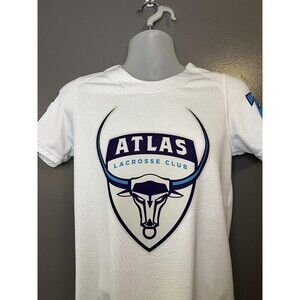 Atlas Lacrosse Jersey Mens Small White Premier Lacrosse League Costabile 26